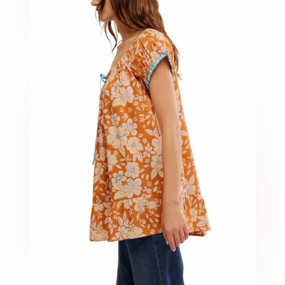 Closeout!▪️NWT Free People Frankie Floral Tunic